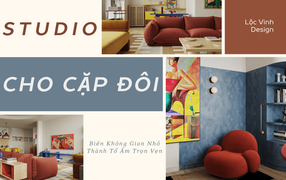 thiet ke studio cho cap doi